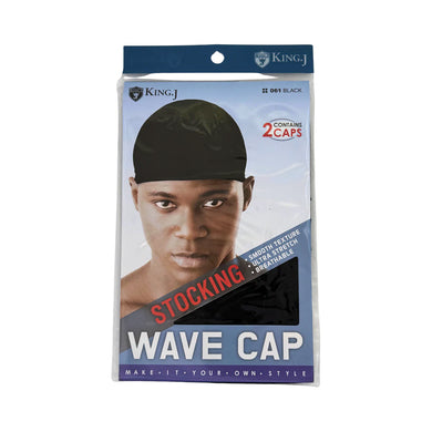 King.J Stocking Wave Cap #061 Black