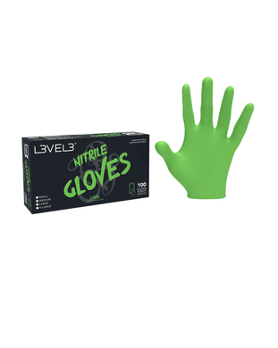 L3VEL3 Nitrile Gloves Green