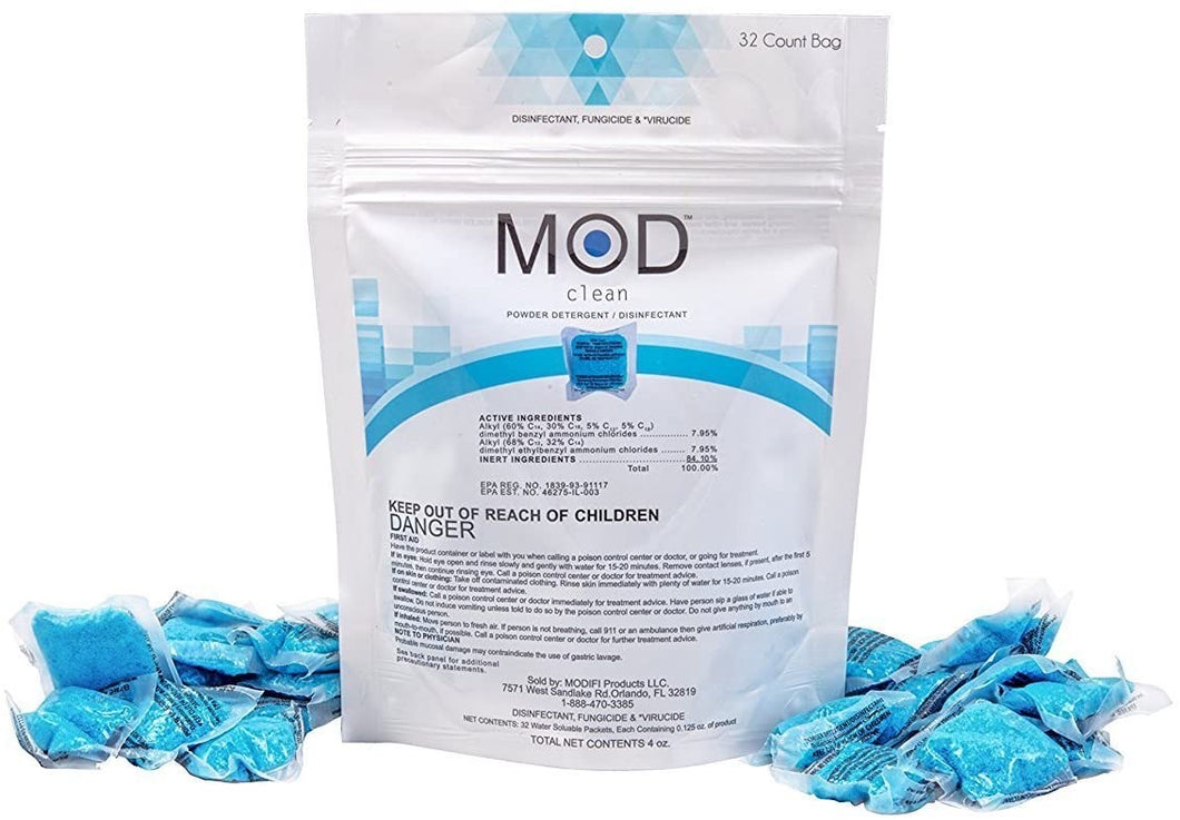 MOD Clean Pre-Measured Disinfectant Pods (32ct.)