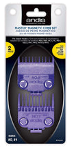 Andis Magnetic Comb Set 2pk #0,1 (Double Magnet) 01900