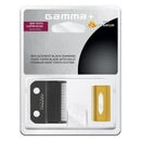 Gamma + Clipper Blade w / DLC Fixed Taper Nkrantɛ & Ɛse a emu dɔ Sikakɔkɔɔ Titanium Cutter 