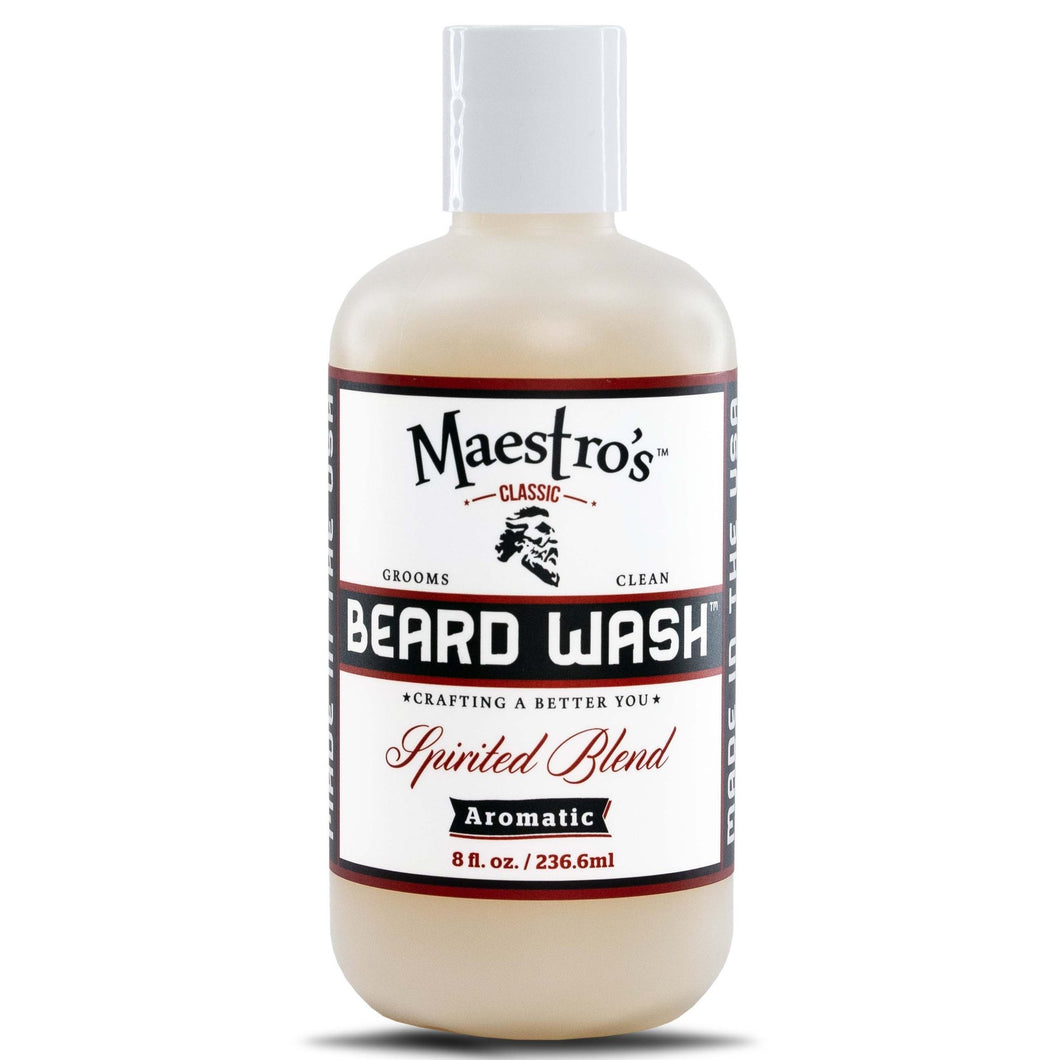 Maestro’s Spirited Blend Beard Wash