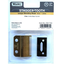 Wahl Stagger-Tooth Unieke Blend Clipper Blade Vir 5 Ster koordlose Magic Clip Goud #2161-700
