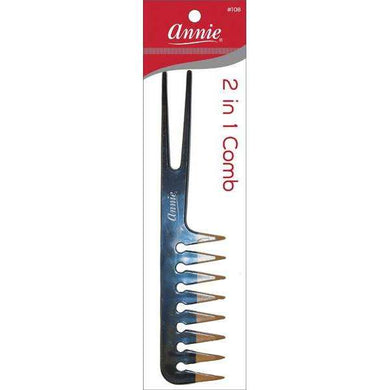 Annie 2 In 1 Comb Asst Color Two Tone