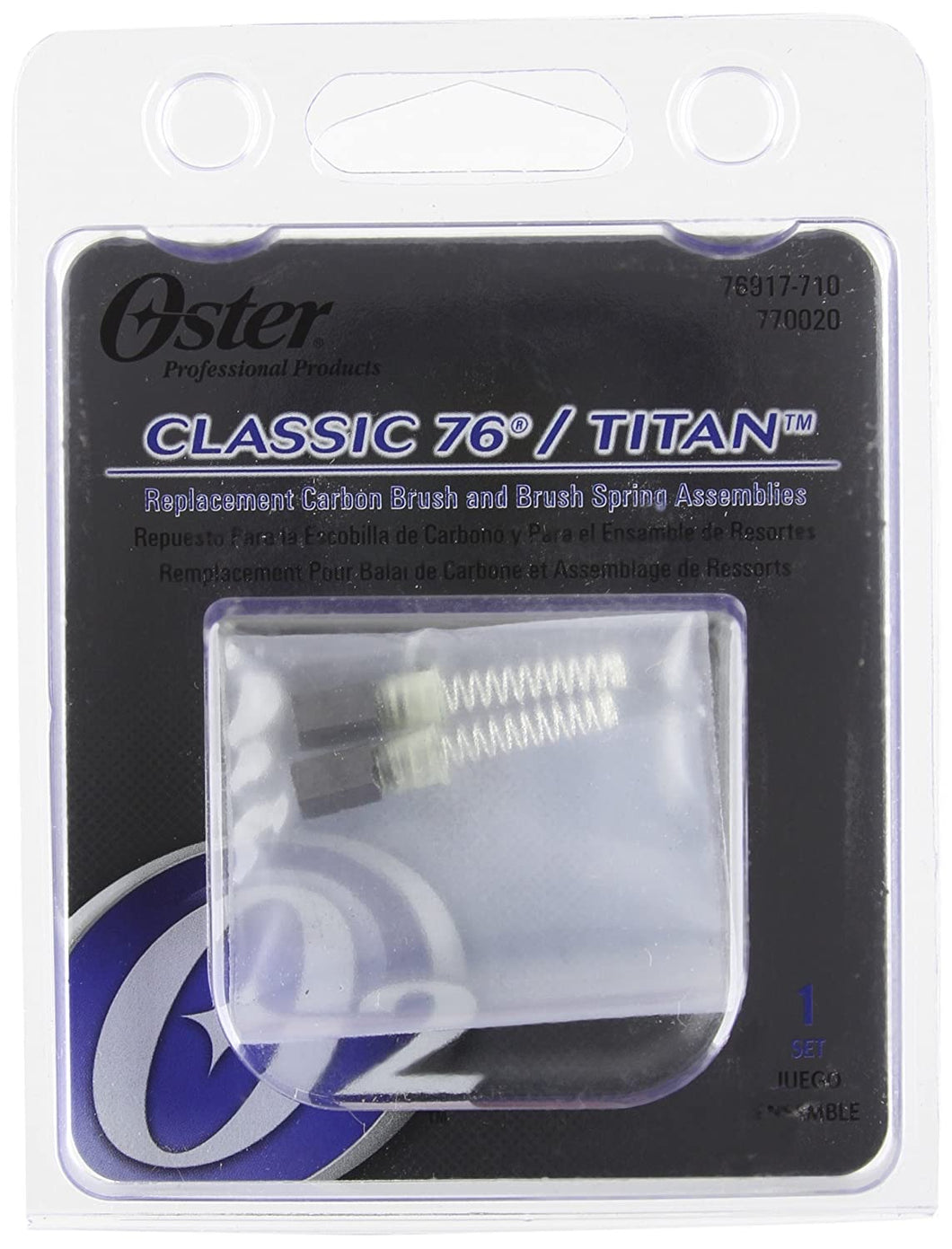 Oster Classic 76/ Titan Replacement Carbon Brush And Brush Spring Assemblies